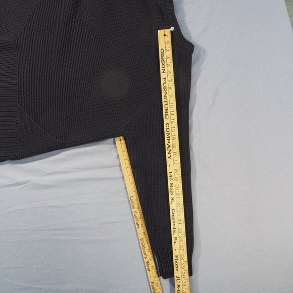 Michael Kors Sweater Women Extra Large Black Chunky Cable Knit Oversized Loose - Picture 6 of 9